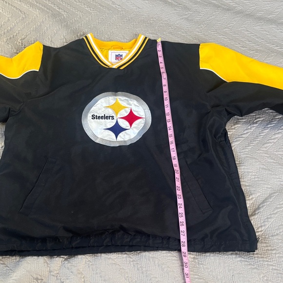 NFL Steelers Striped Collar and Sleeve Jacket - Picture 10 of 13